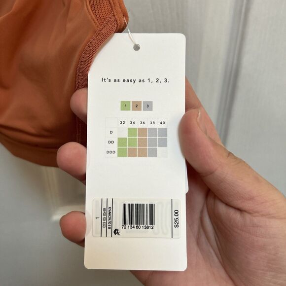 LIVELY Unlined Mesh Bra Size 1 Rust Brown | 32D 32DDD 34D 34DDD | Wireless NWT - Picture 7 of 16